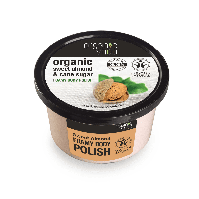 Organic Shop Sweet Almond - Ravitseva Vartalonkuorinta